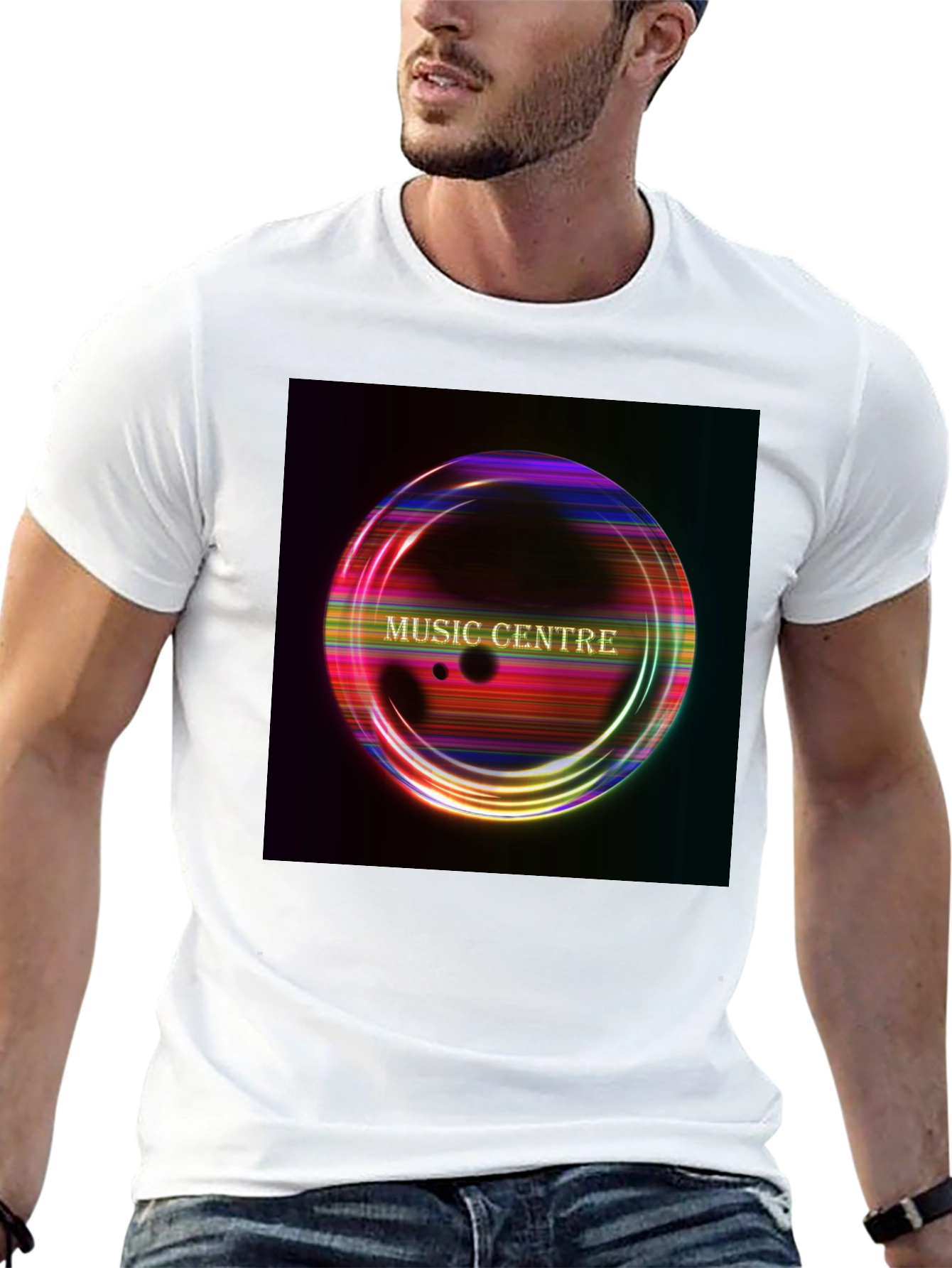 Music Centre Graphic Black T-Shirt