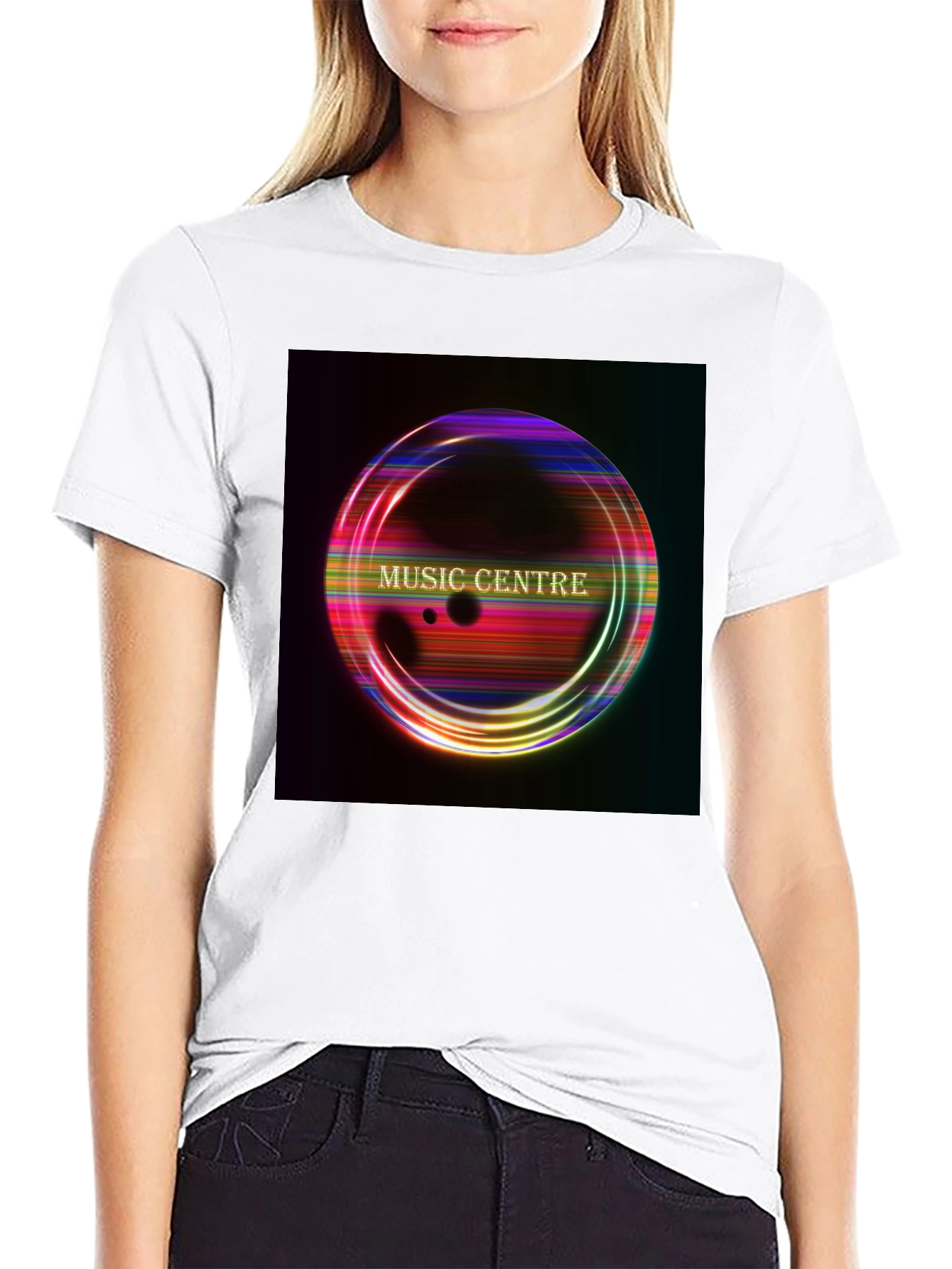 Music Centre Graphic Black T-Shirt