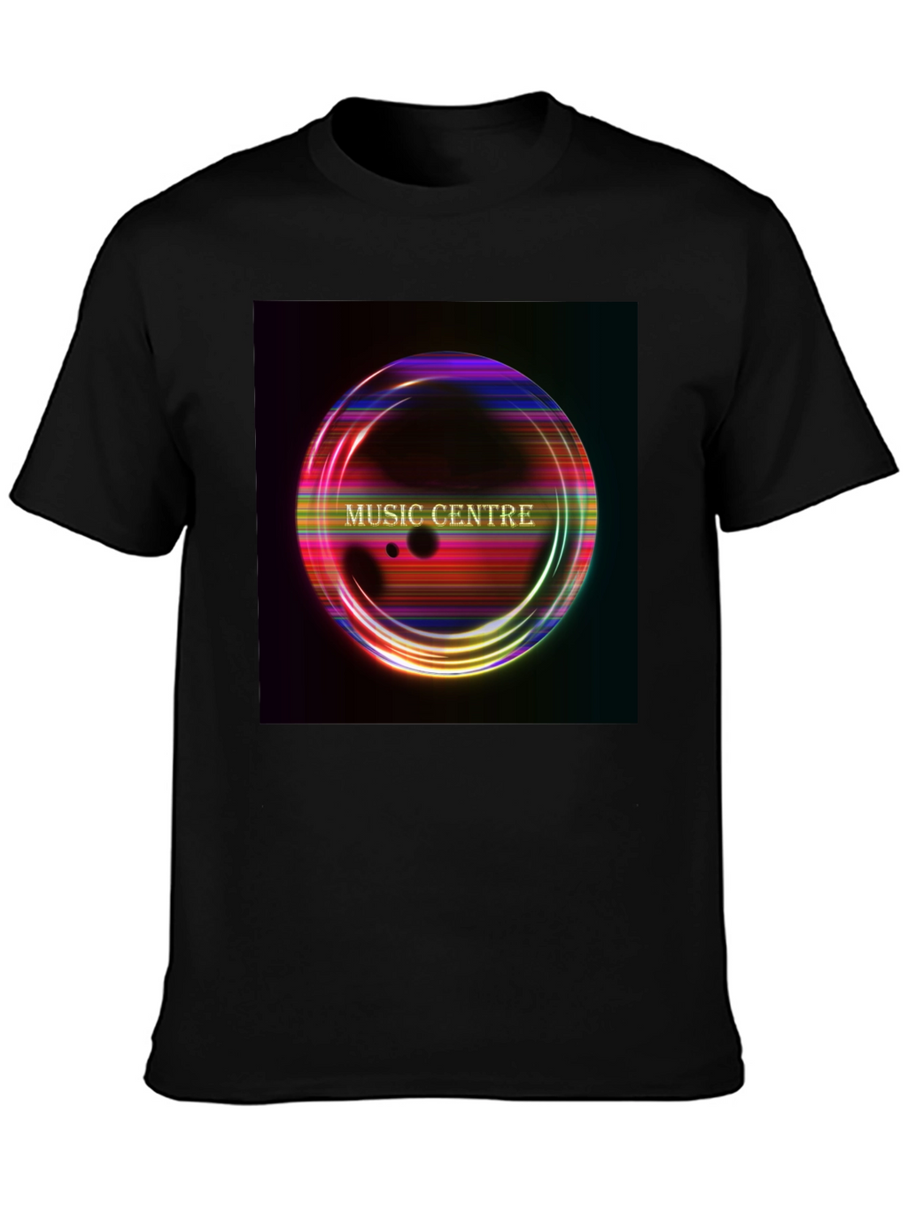 Music Centre Graphic Black T-Shirt