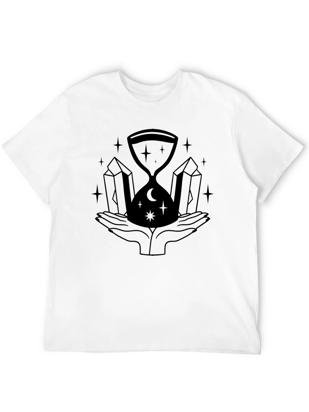 Mystic Hourglass Graphic Black T-Shirt