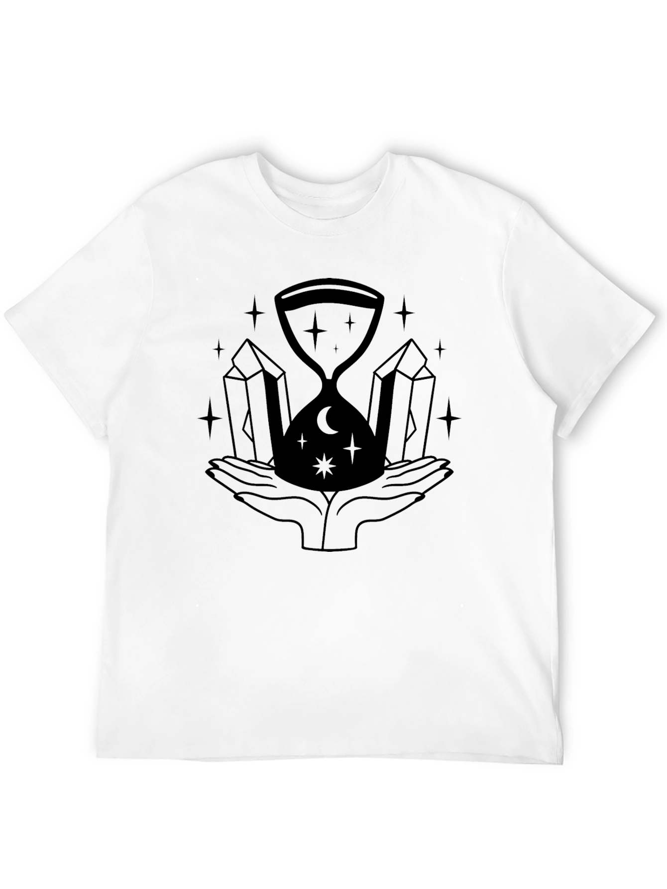 Mystic Hourglass Graphic Black T-Shirt