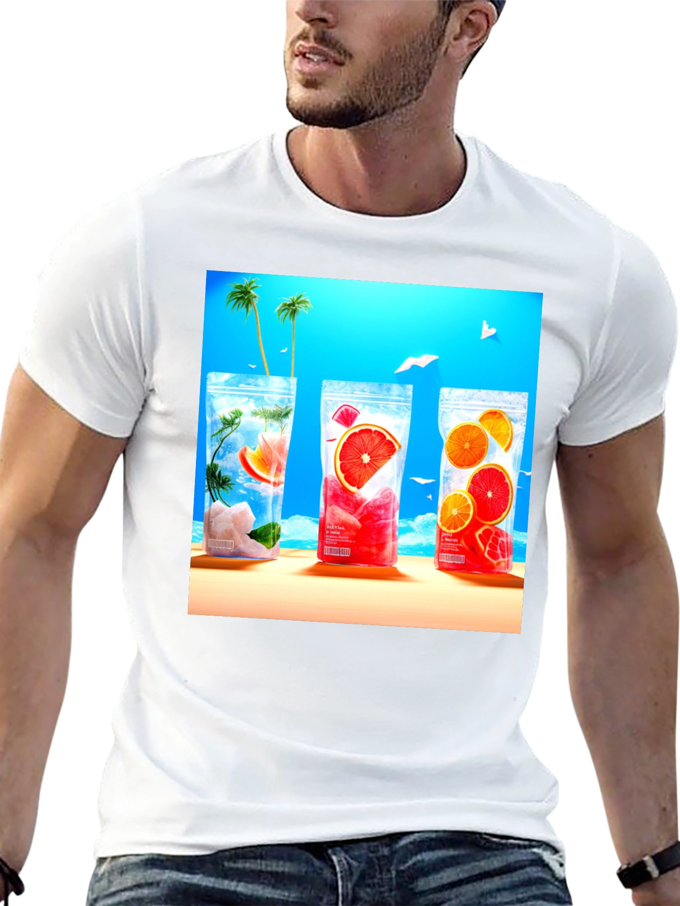 Tropical Drinks T-Shirt - Summer Ready!