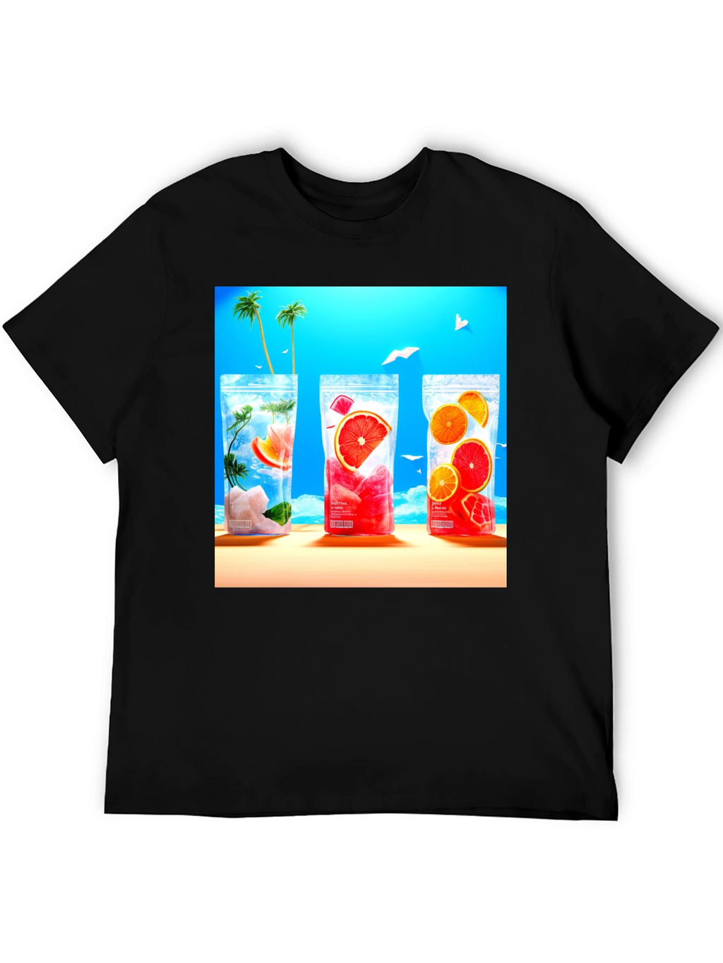 Tropical Drinks T-Shirt - Summer Ready!