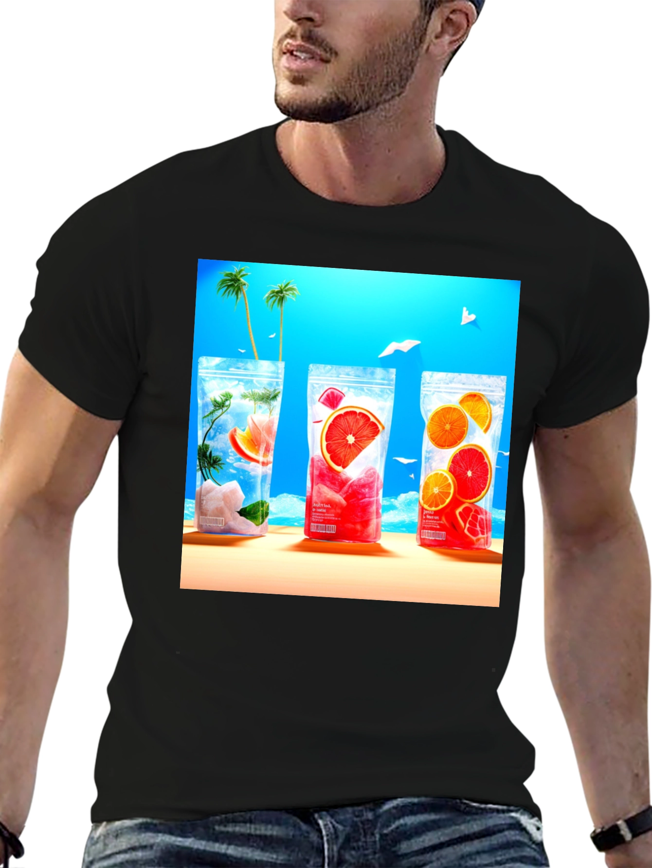 Tropical Drinks T-Shirt - Summer Ready!