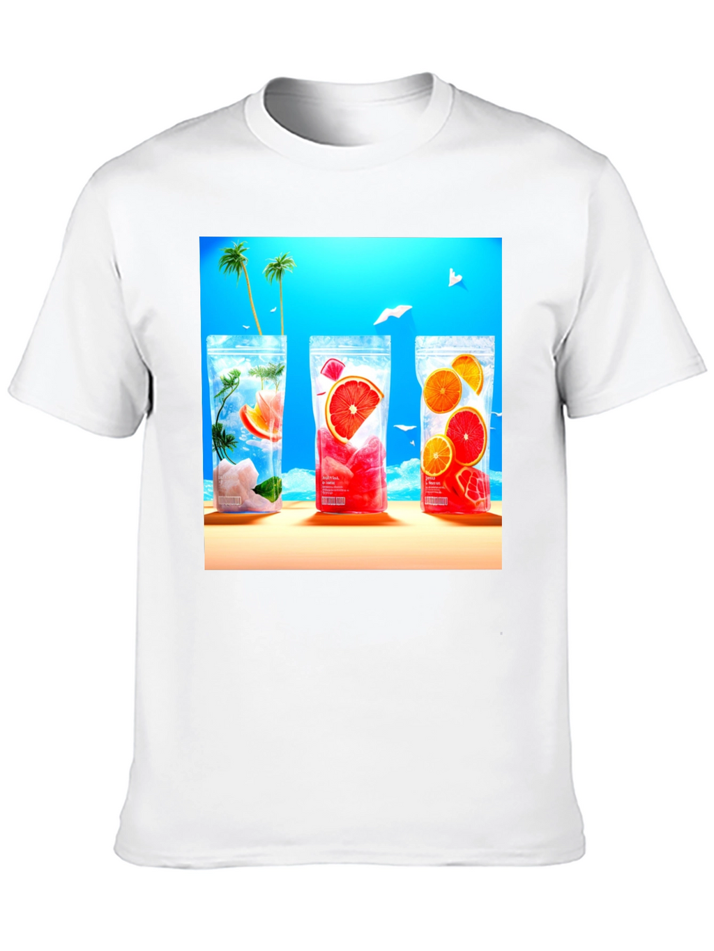 Tropical Drinks T-Shirt - Summer Ready!