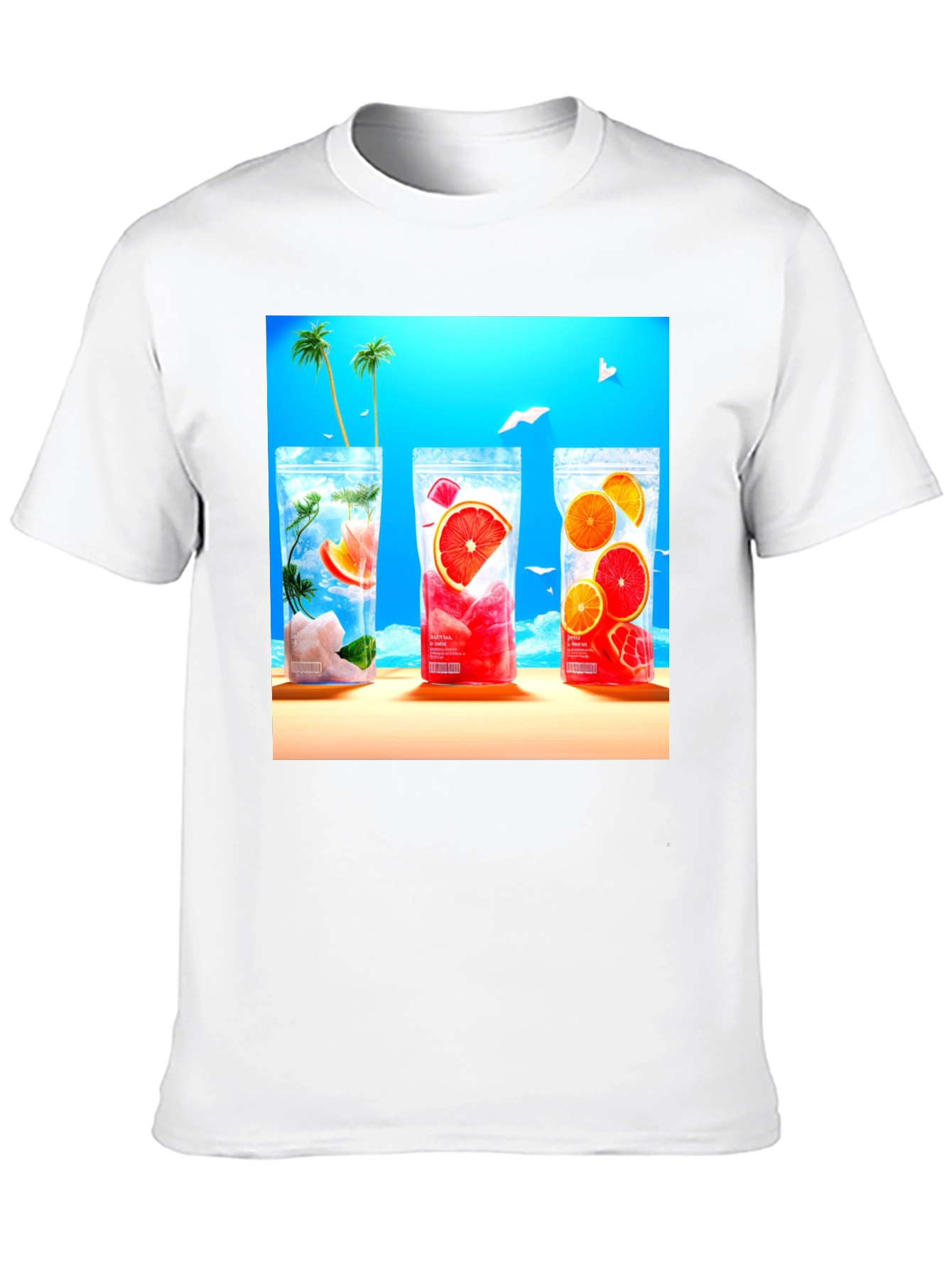 Tropical Drinks T-Shirt - Summer Ready!