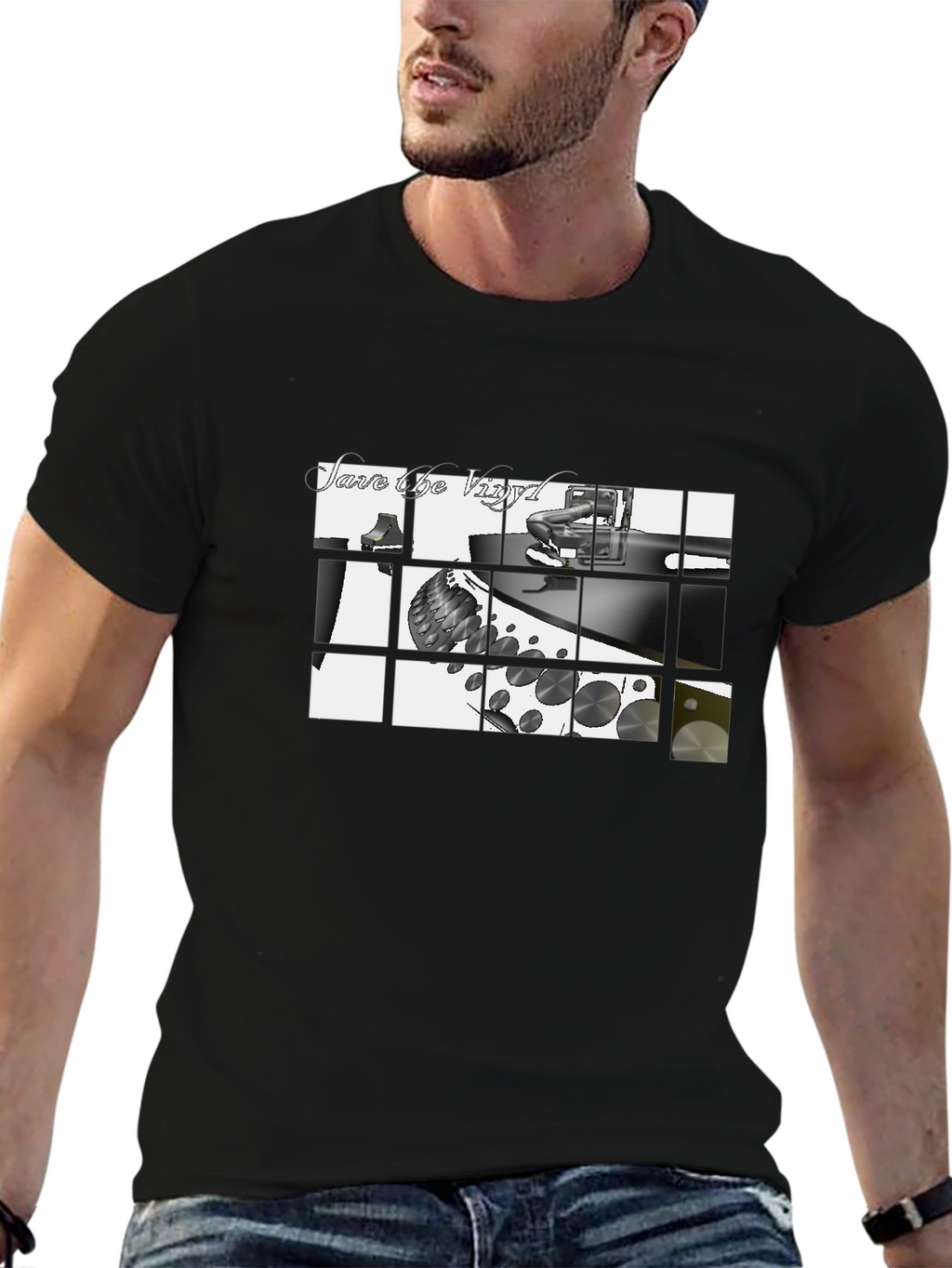 Save the Vinyl Black T-Shirt