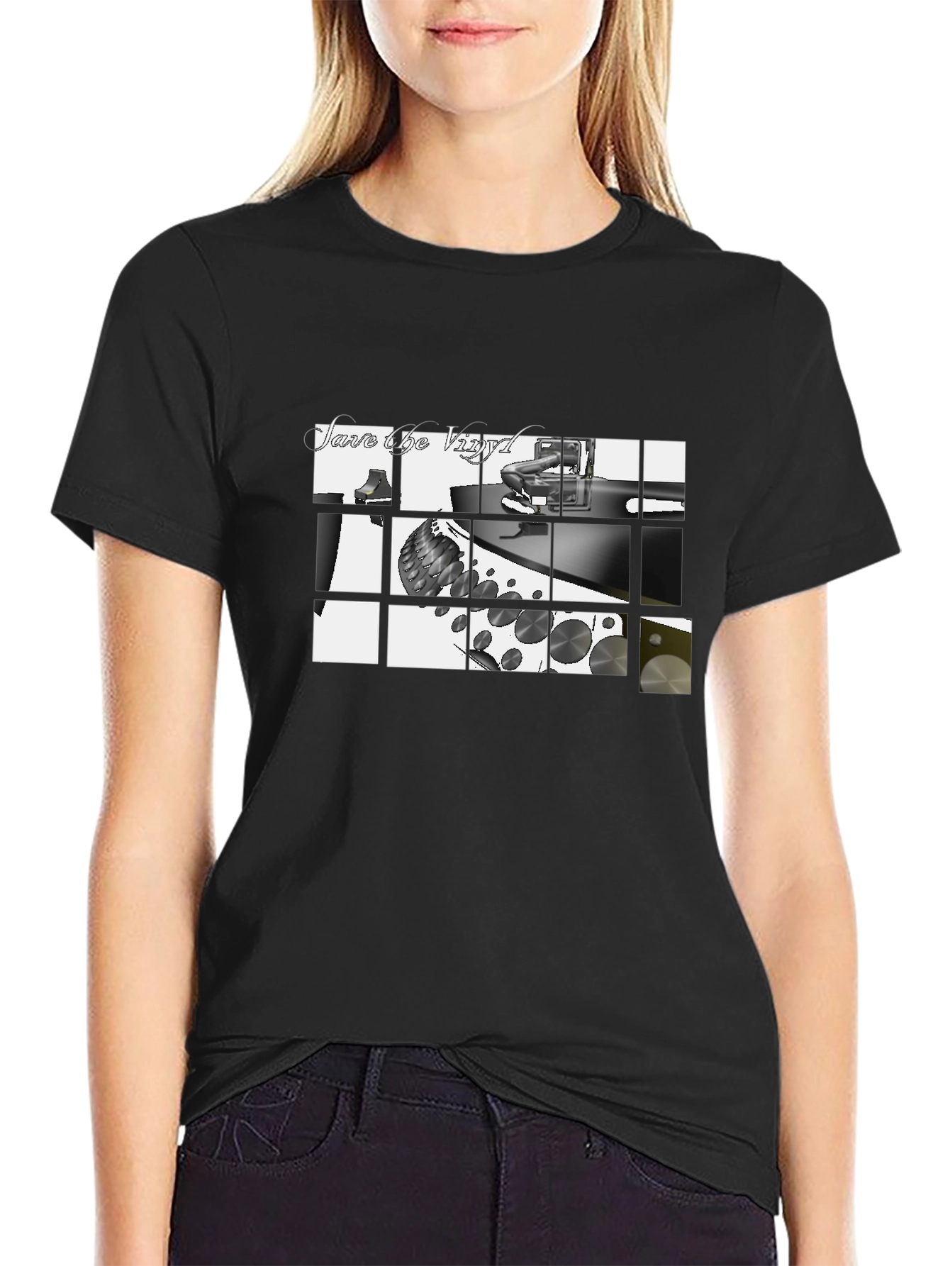 Save the Vinyl Black T-Shirt