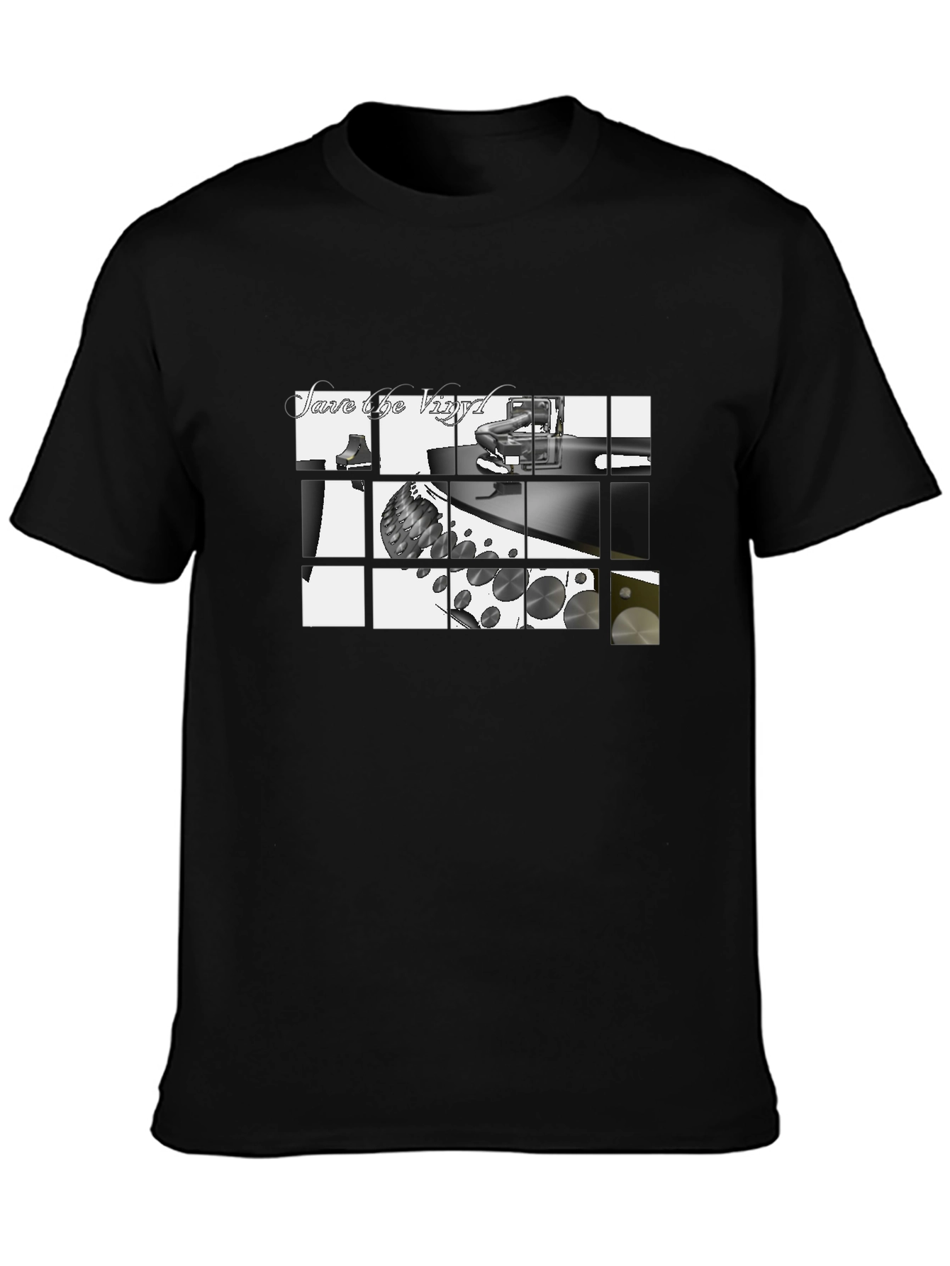 Save the Vinyl Black T-Shirt