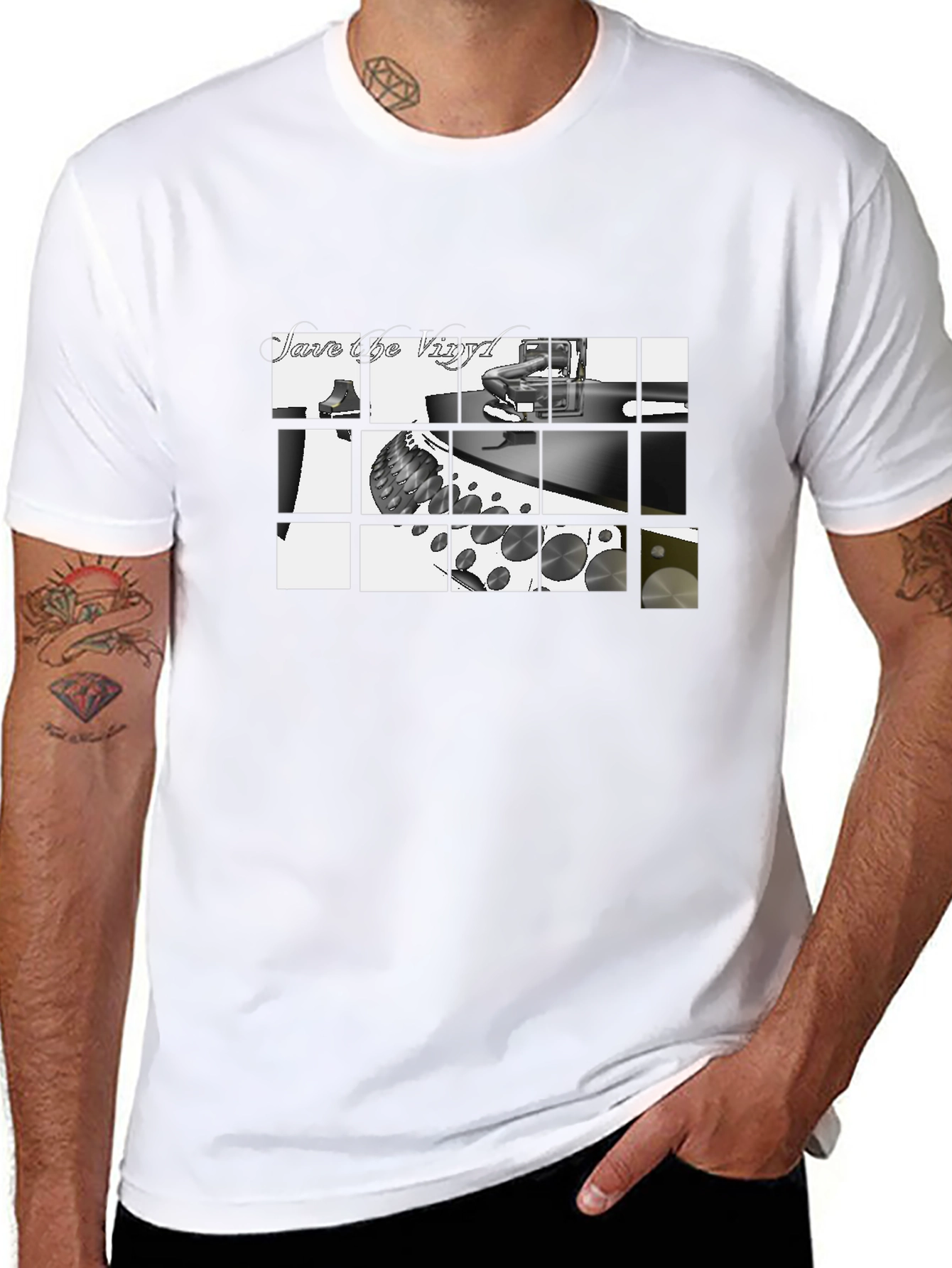 Save the Vinyl Black T-Shirt