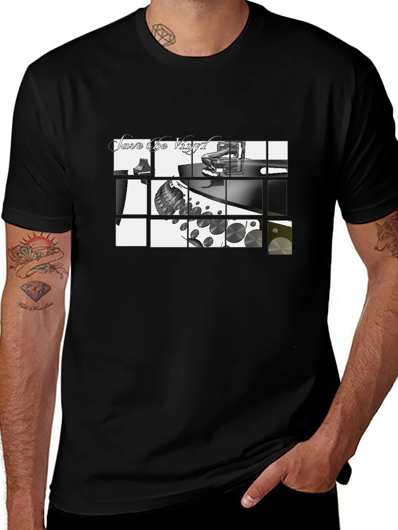 Save the Vinyl Black T-Shirt