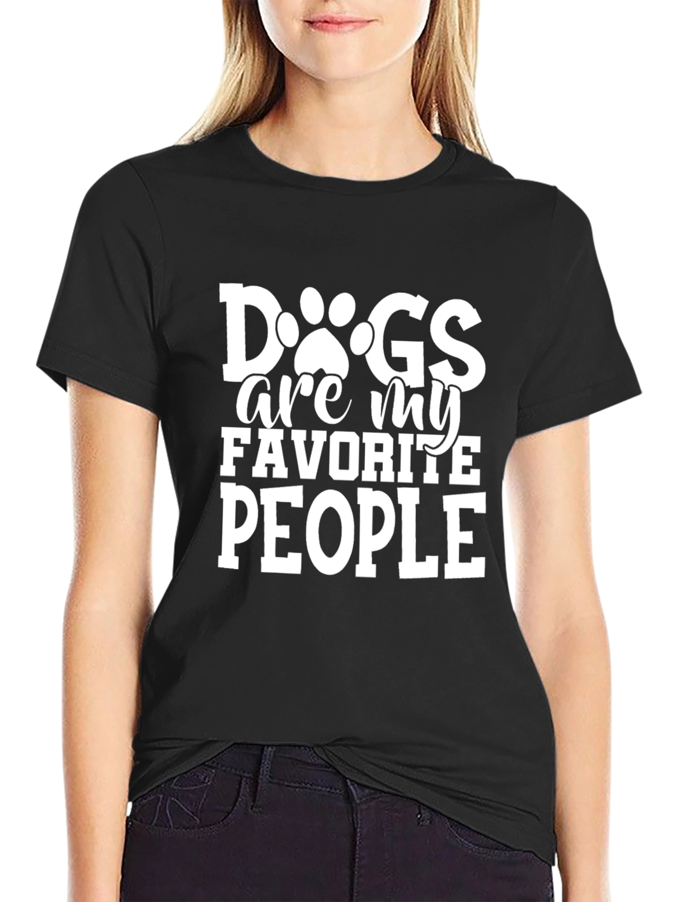Dogs Are My Favorite People Graphic T-Shirt