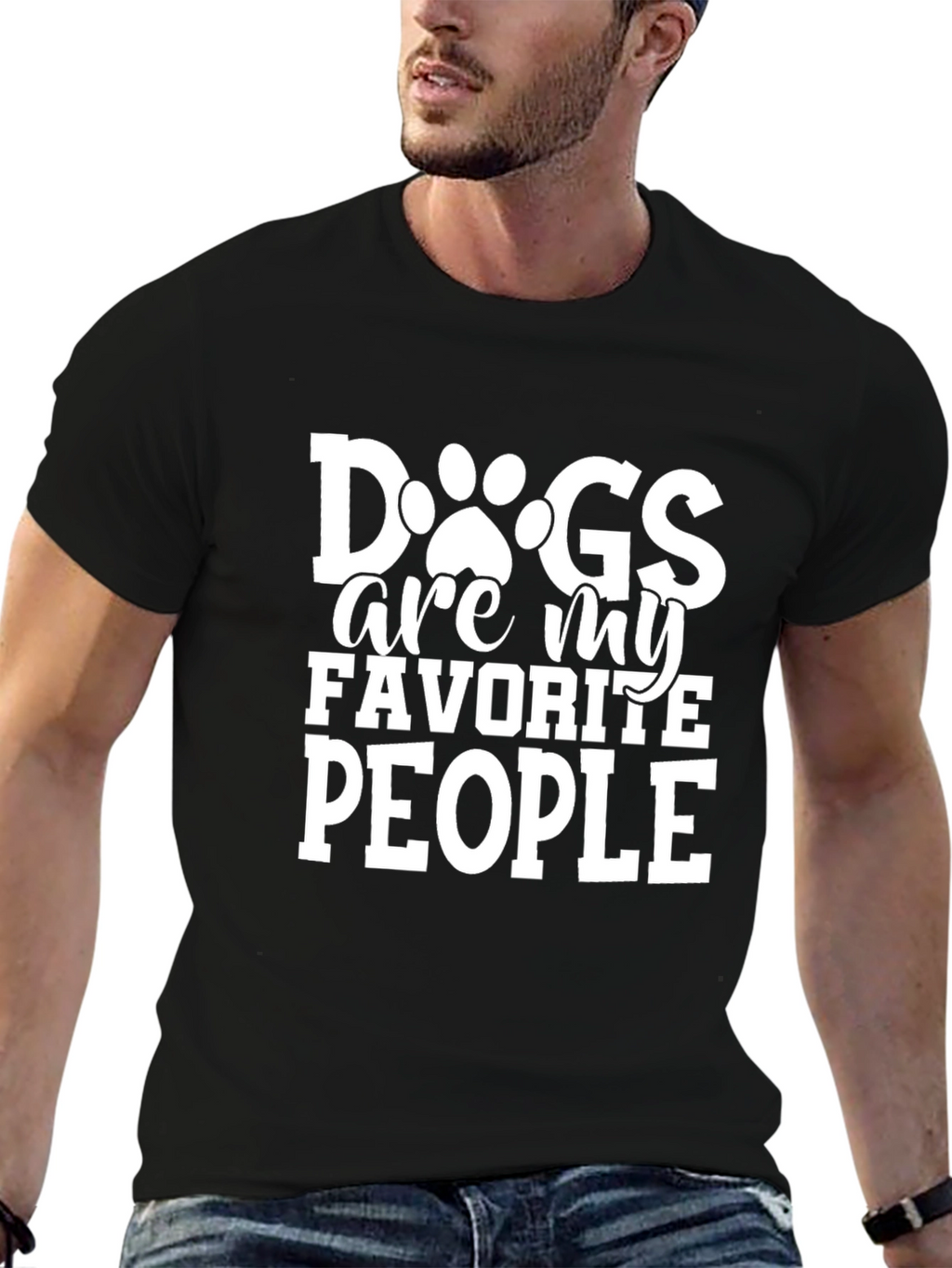 Dogs Are My Favorite People Graphic T-Shirt