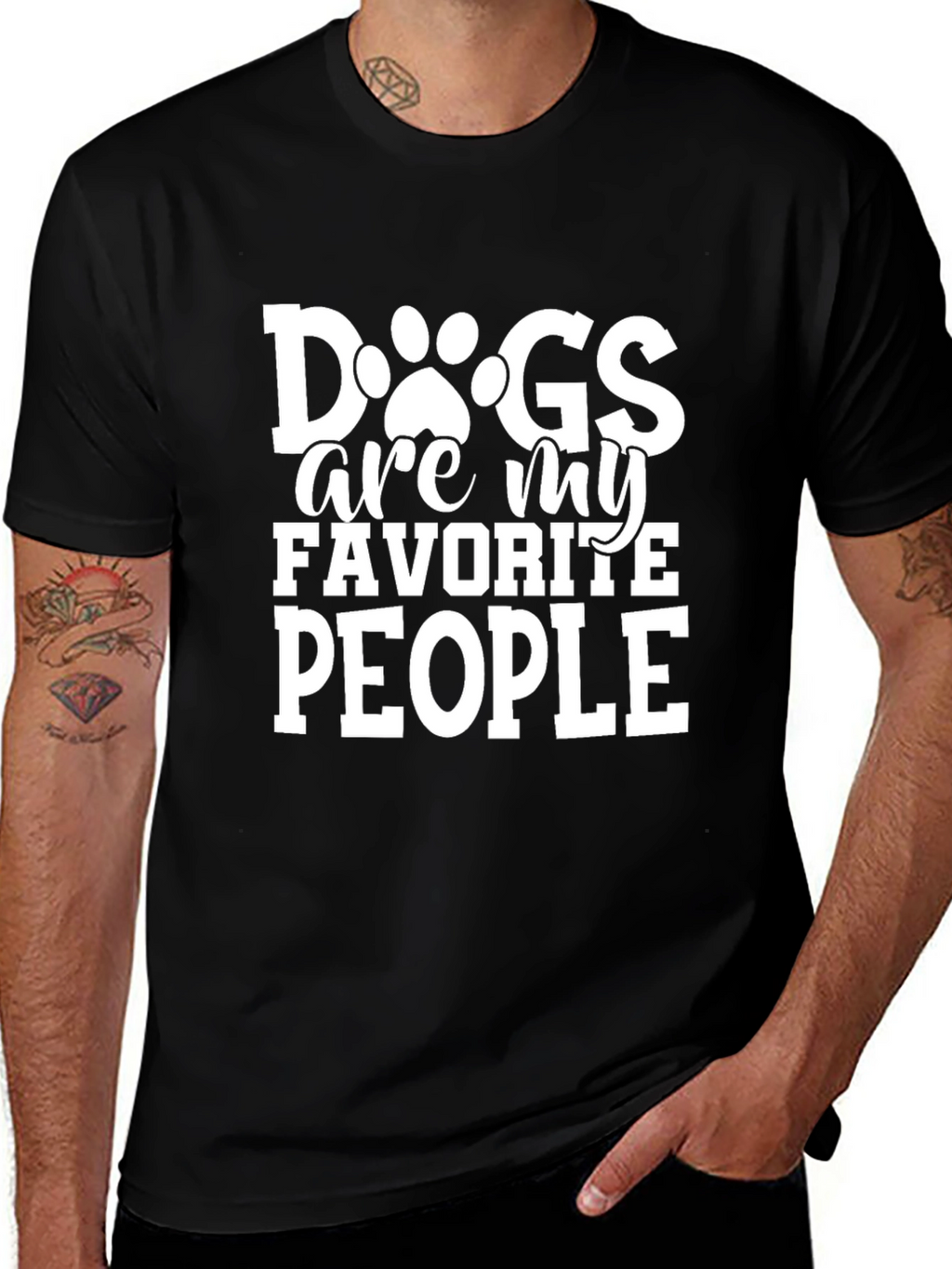 Dogs Are My Favorite People Graphic T-Shirt