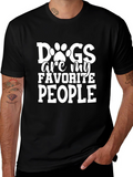 Dogs Are My Favorite People Graphic T-Shirt