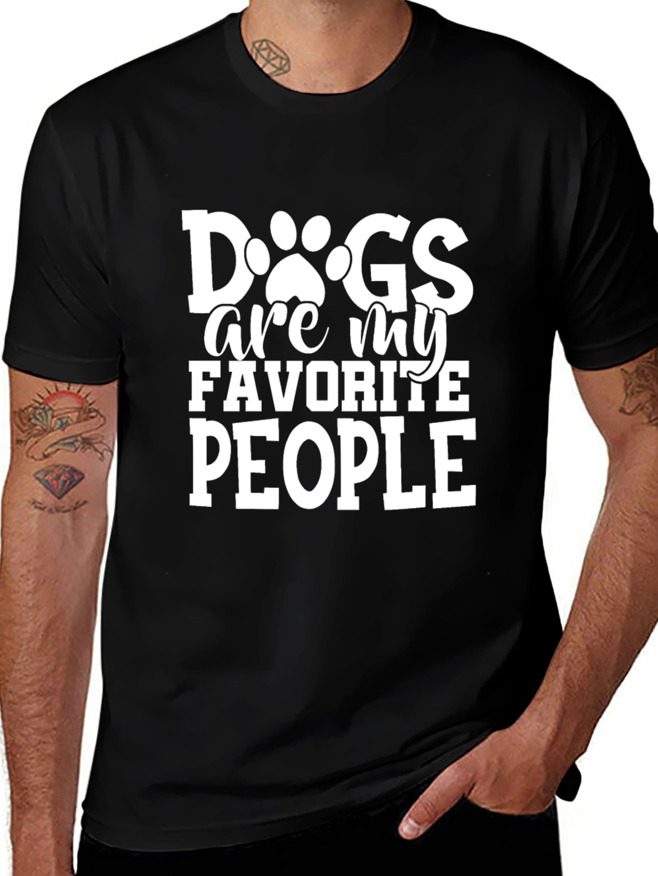 Dogs Are My Favorite People Graphic T-Shirt