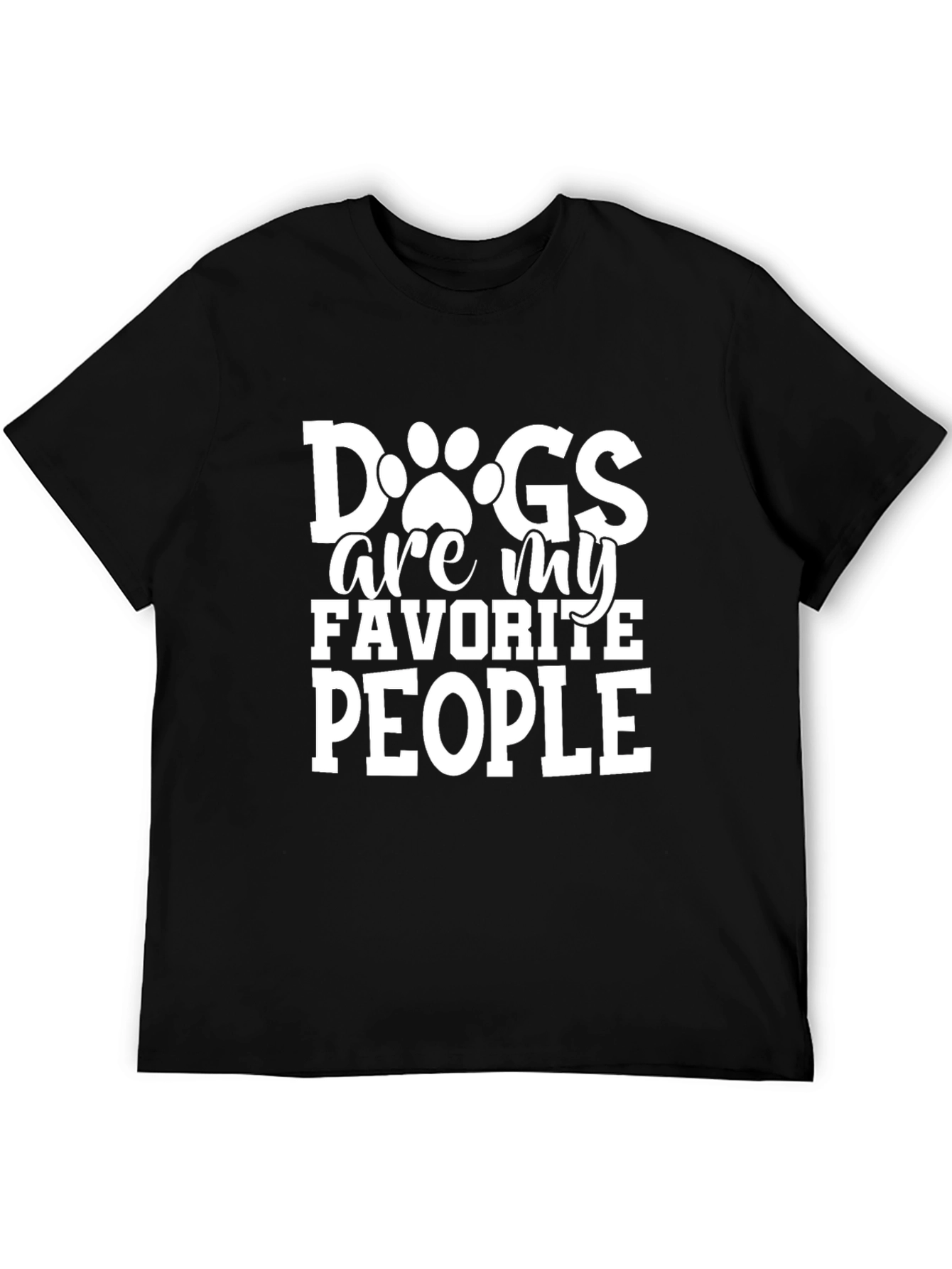 Dogs Are My Favorite People Graphic T-Shirt