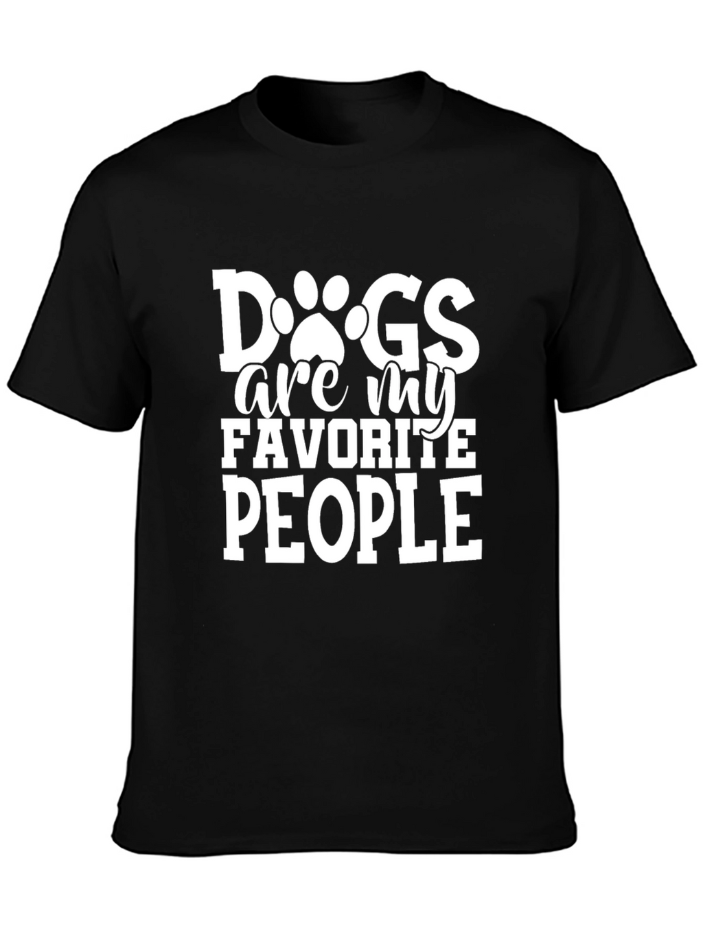 Dogs Are My Favorite People Graphic T-Shirt