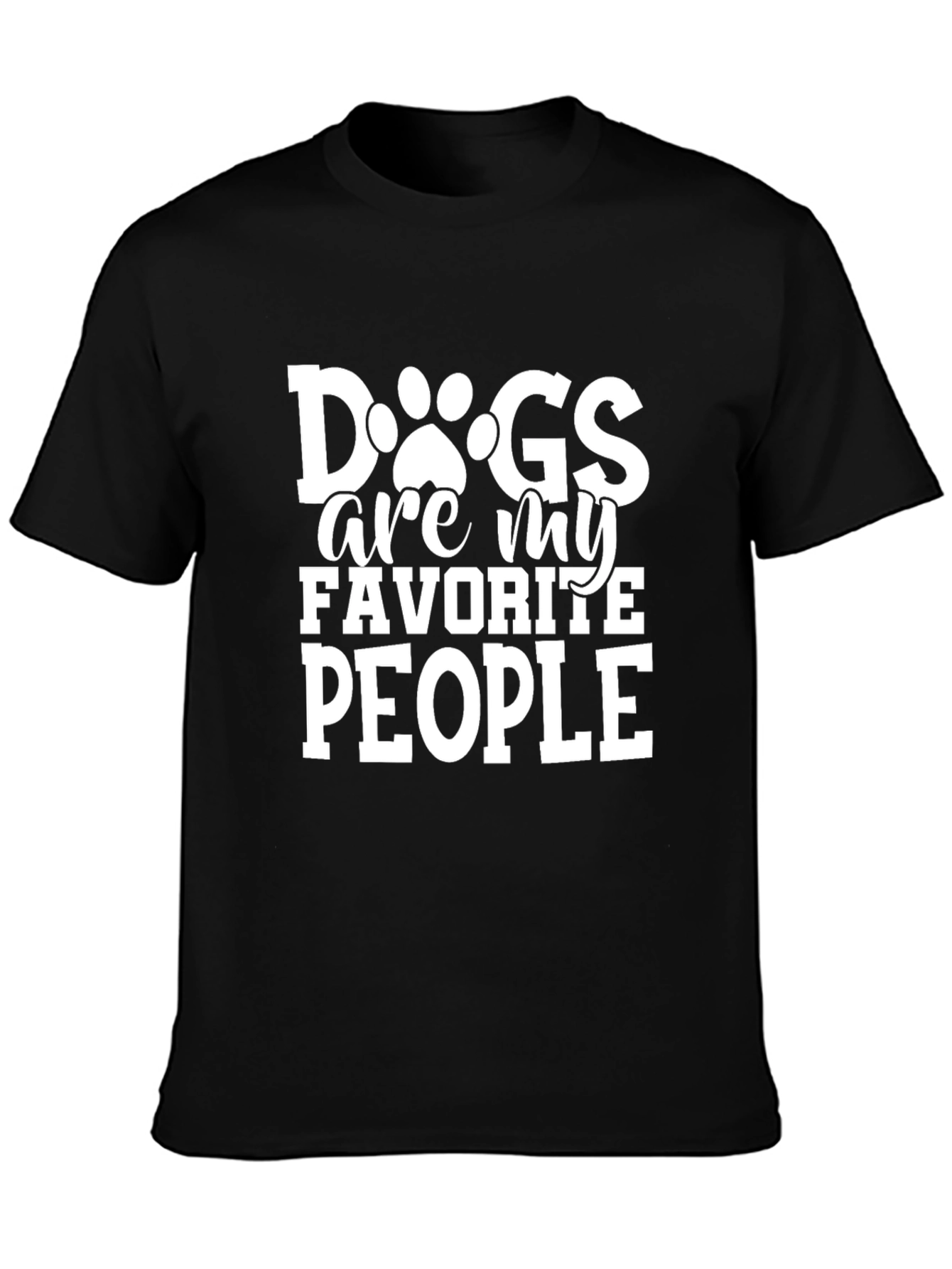 Dogs Are My Favorite People Graphic T-Shirt