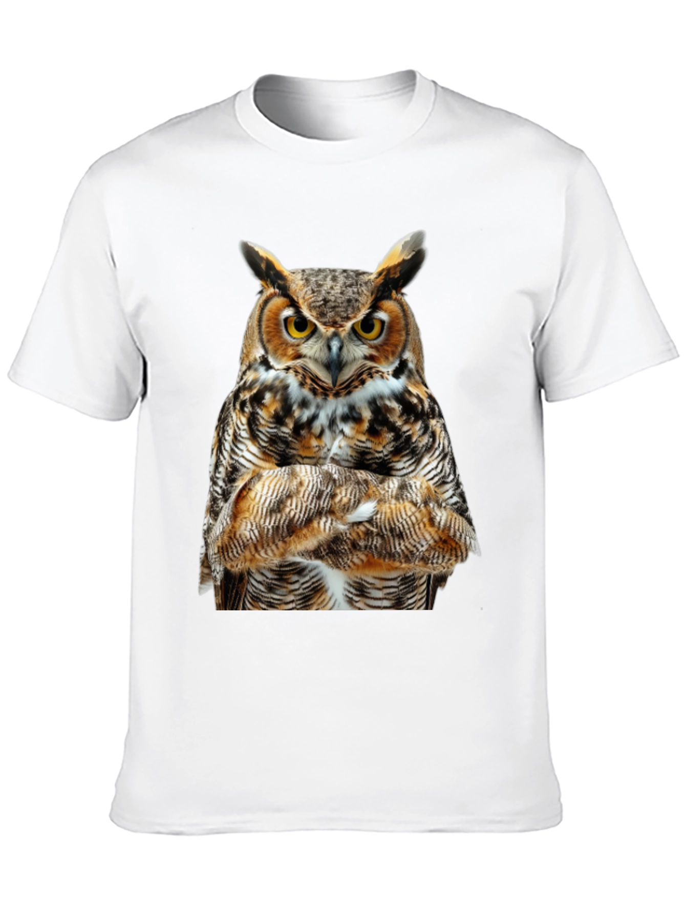 Owl Print Black T-Shirt