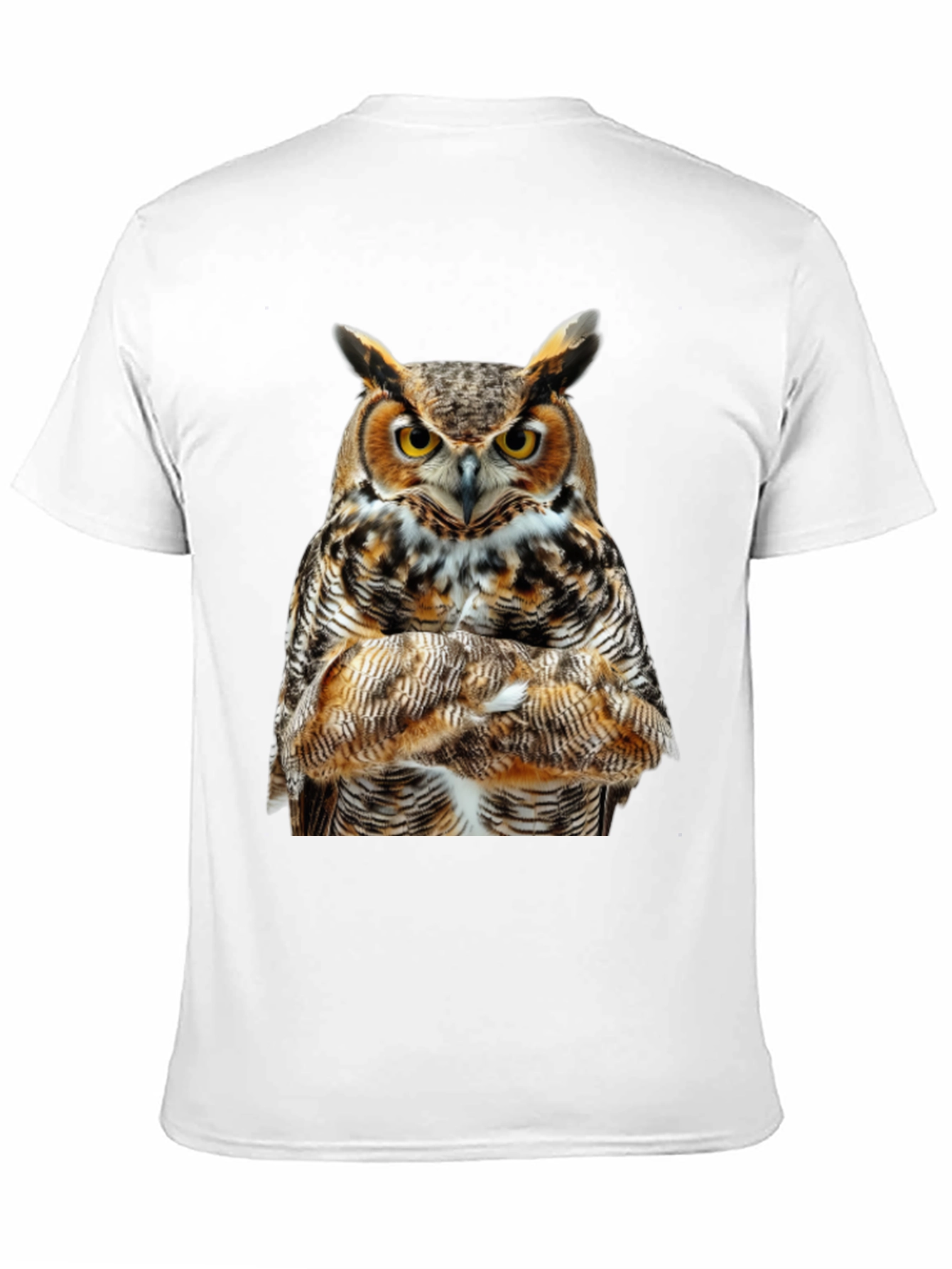 Owl Print Black T-Shirt