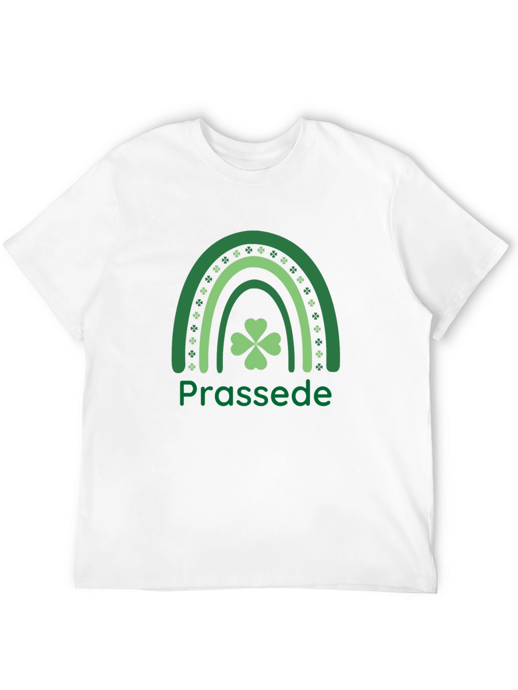 Prassede St. Patricks Day Shamrock Rainbow T-Shirt
