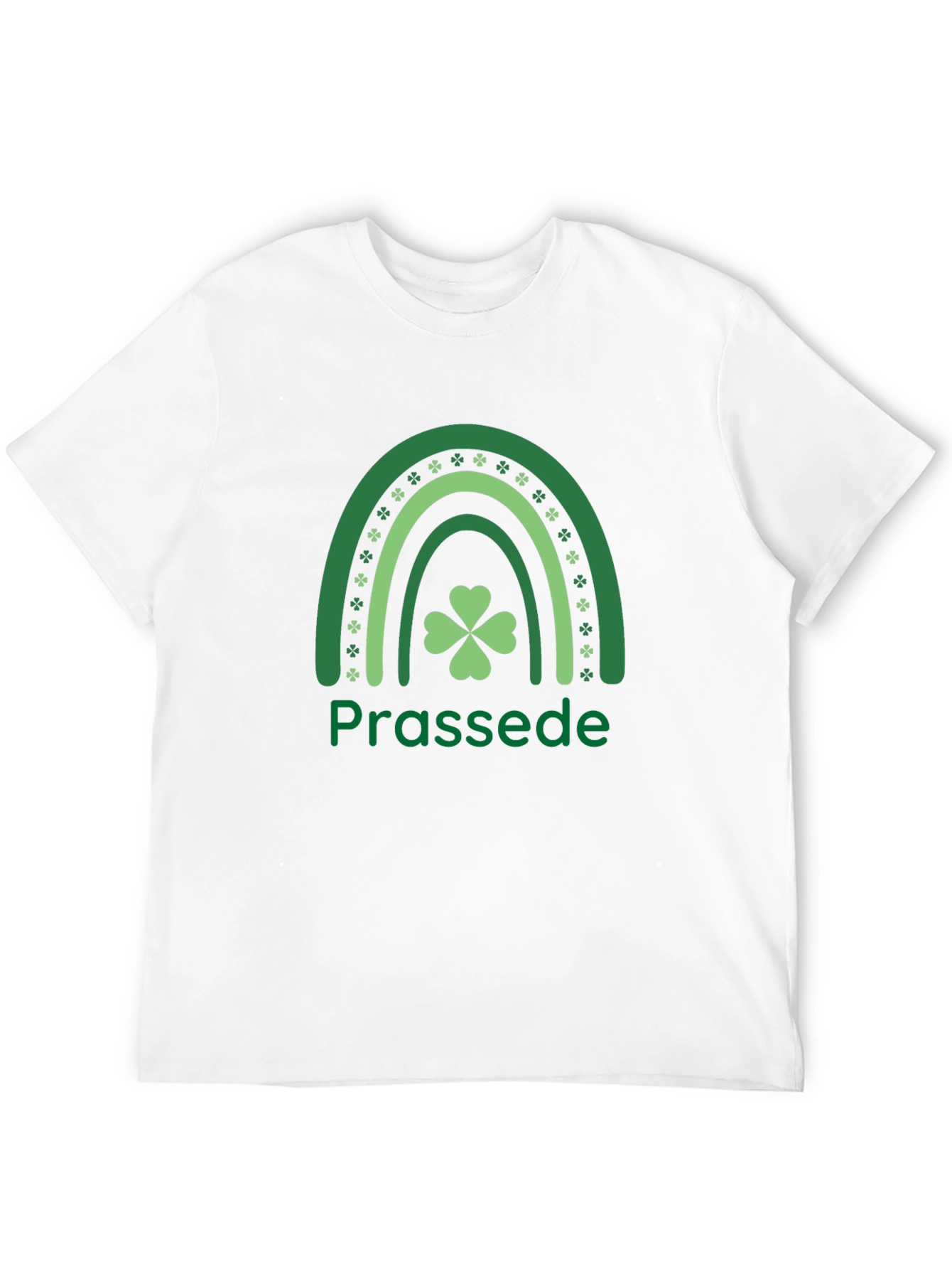 Prassede St. Patricks Day Shamrock Rainbow T-Shirt