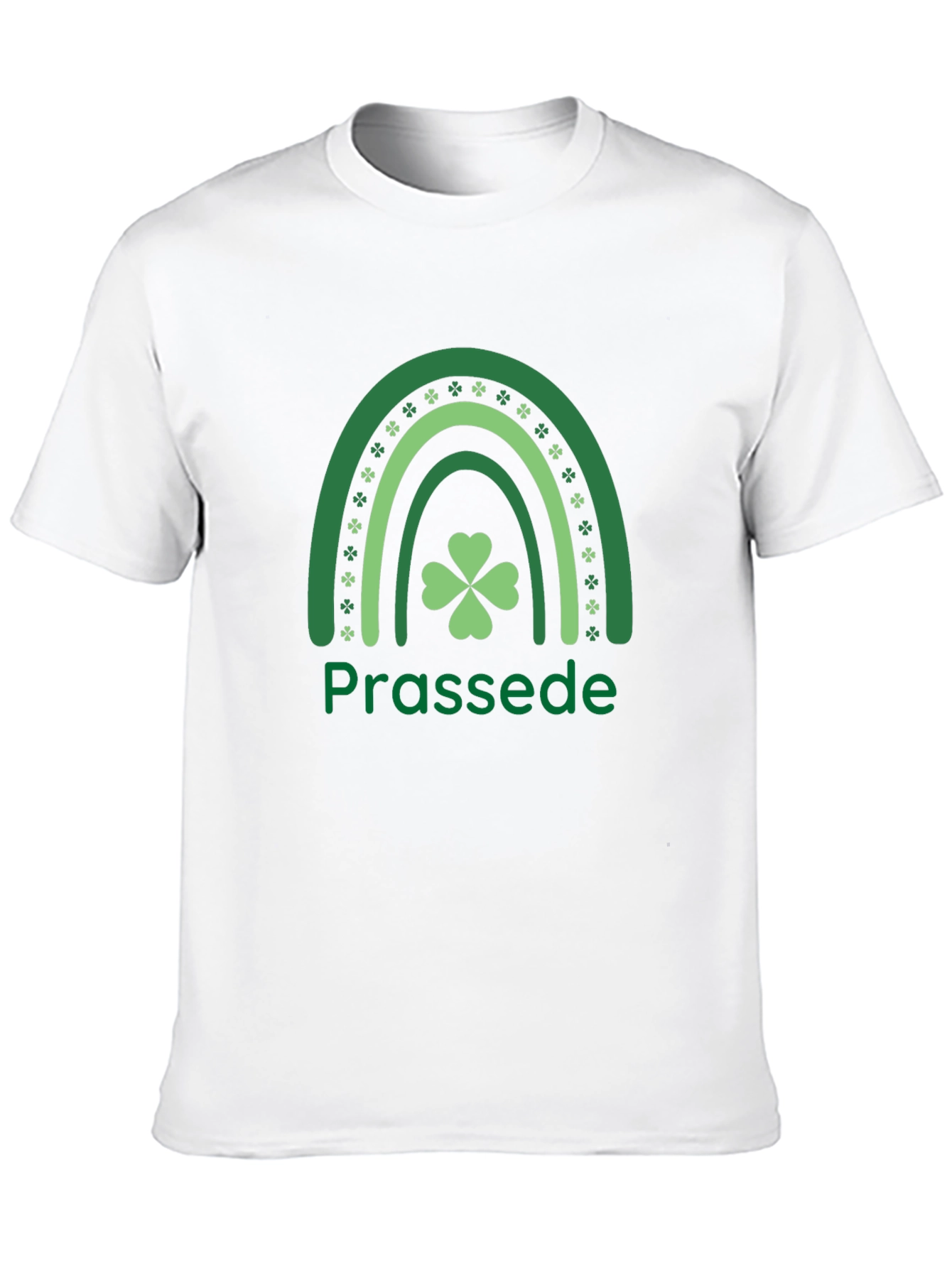 Prassede St. Patricks Day Shamrock Rainbow T-Shirt