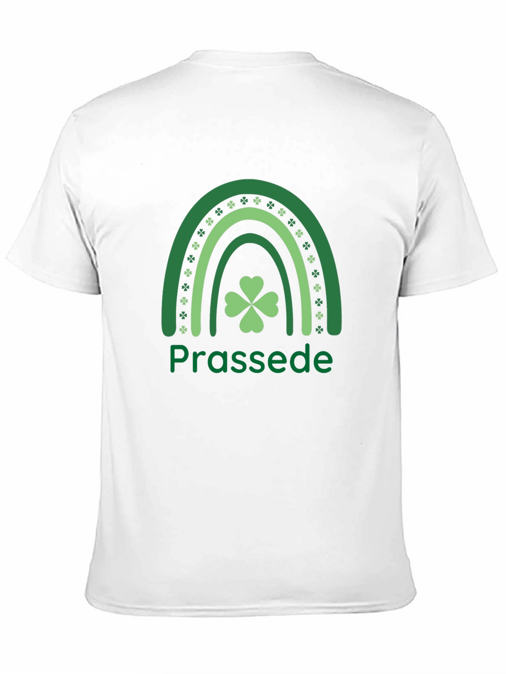 Prassede St. Patricks Day Shamrock Rainbow T-Shirt