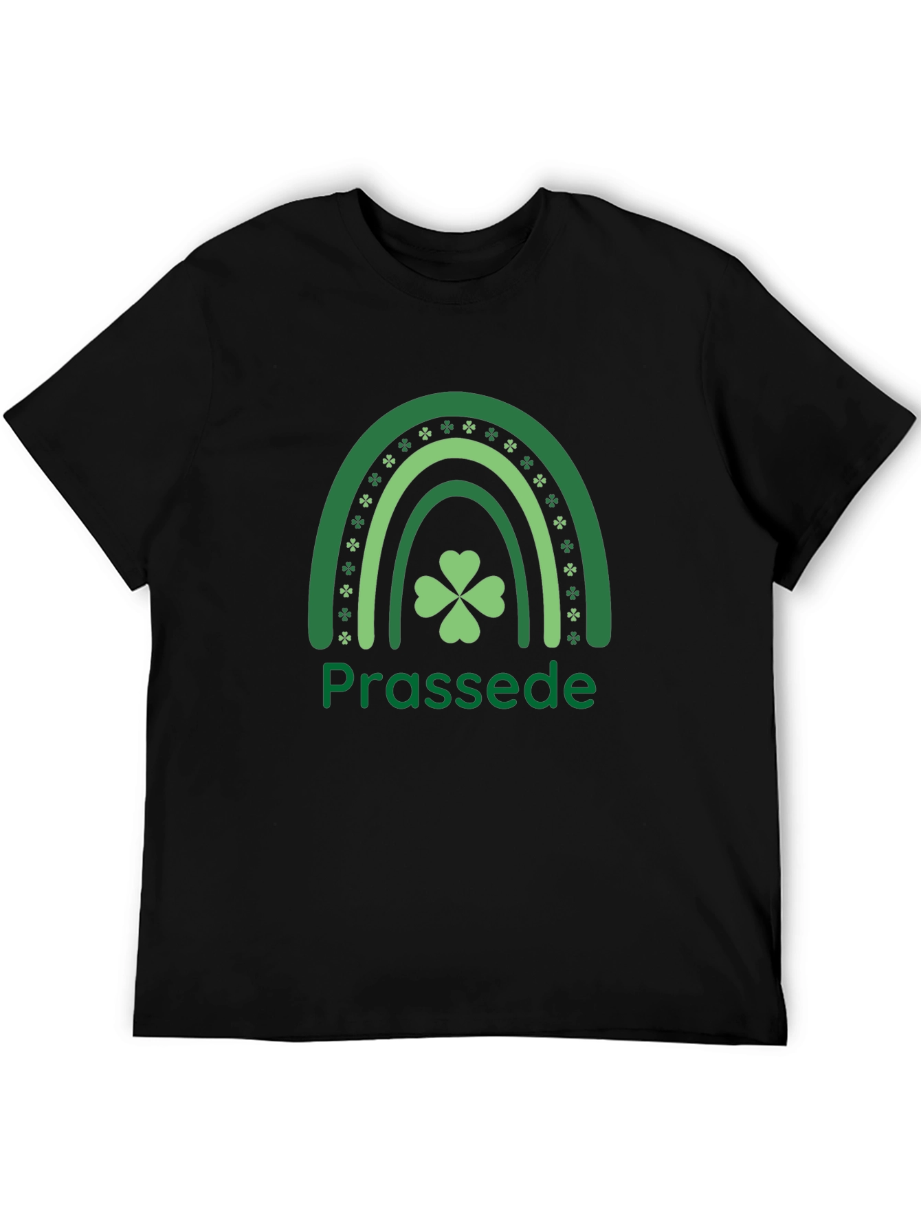 Prassede St. Patricks Day Shamrock Rainbow T-Shirt