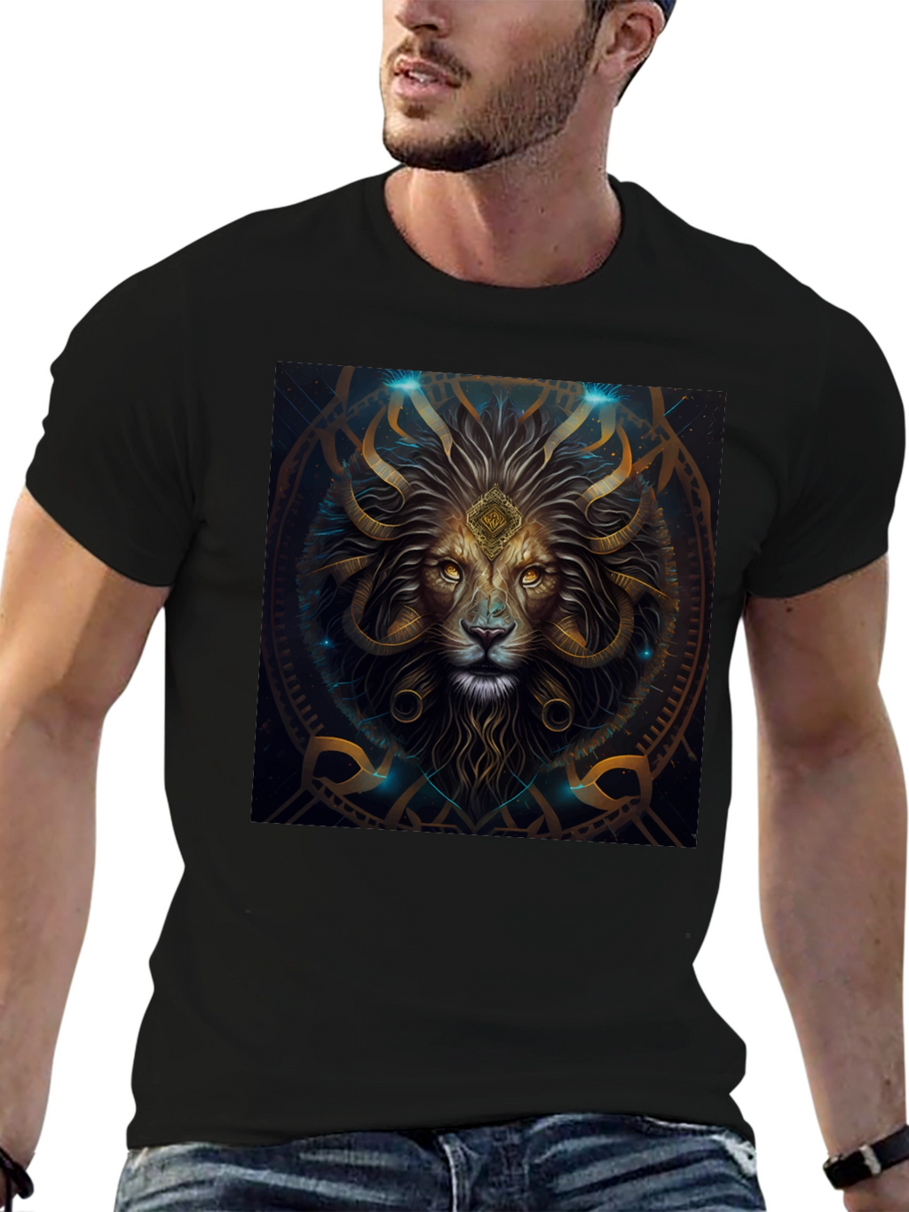 Lion King Graphic Tee - Stylish Artistic Design
