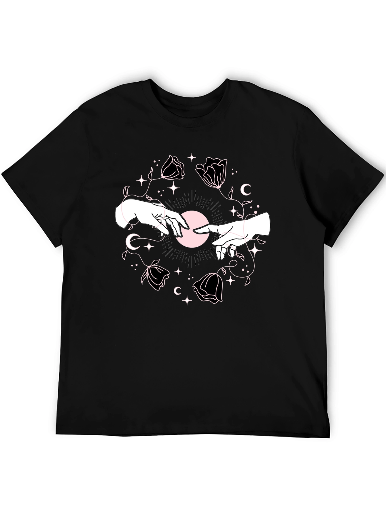 Mystic Hands Graphic Tee - Black Unisex T-Shirt