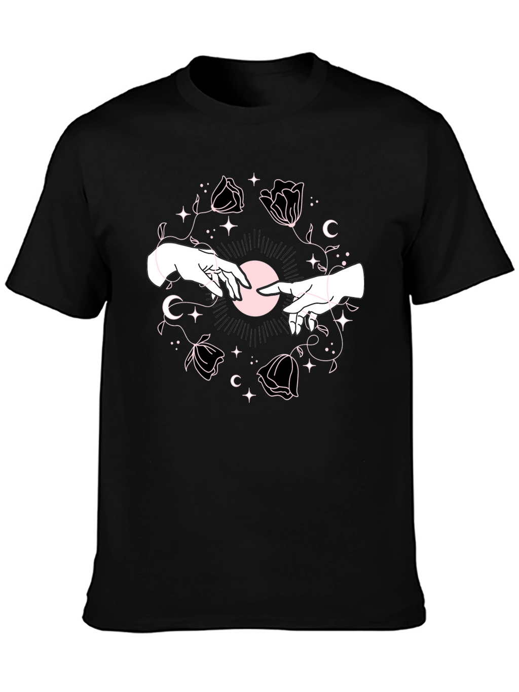 Mystic Hands Graphic Tee - Black Unisex T-Shirt