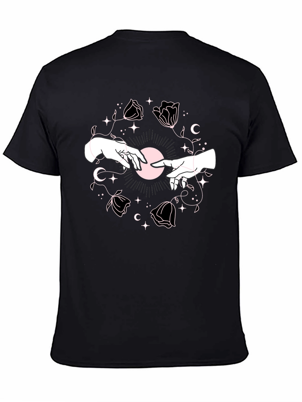 Mystic Hands Graphic Tee - Black Unisex T-Shirt