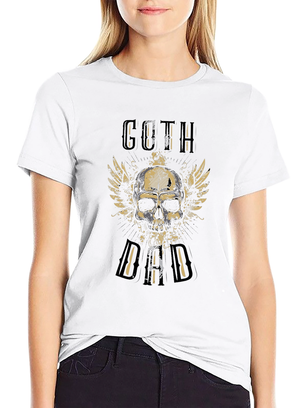 Goth Dad Skull Graphic Tee