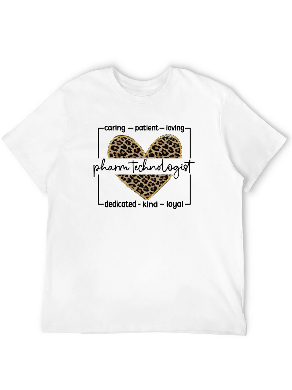 Pharm Tech Leopard Heart Graphic Tee