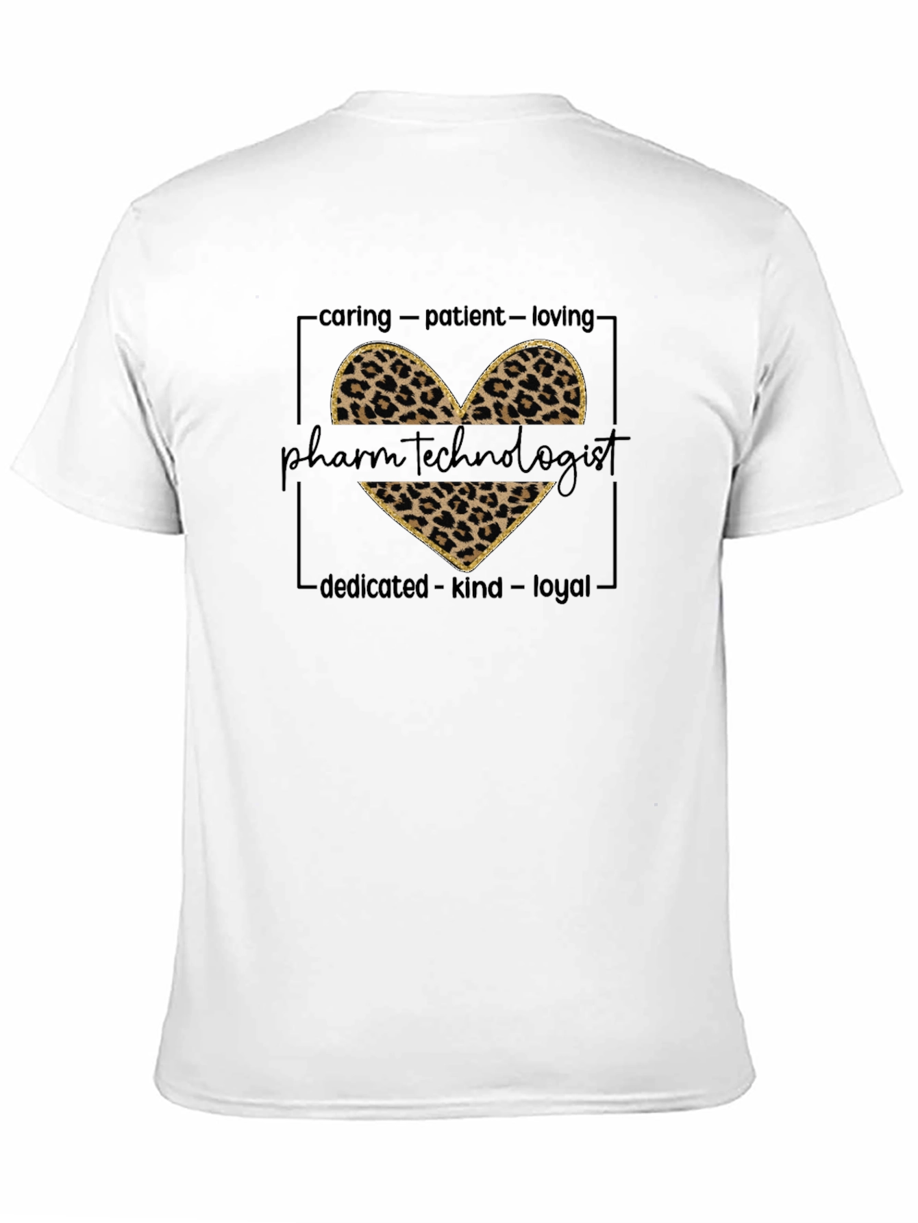 Pharm Tech Leopard Heart Graphic Tee