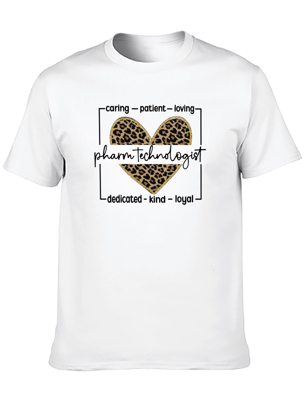 Pharm Tech Leopard Heart Graphic Tee