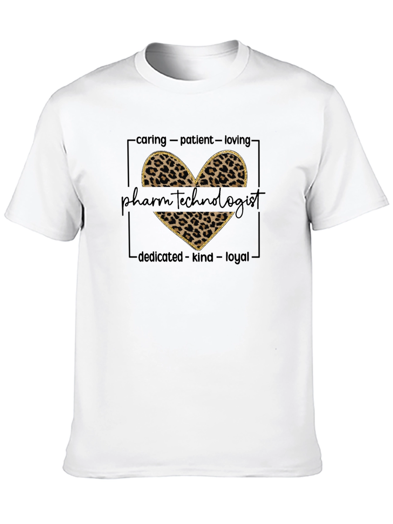 Pharm Tech Leopard Heart Graphic Tee