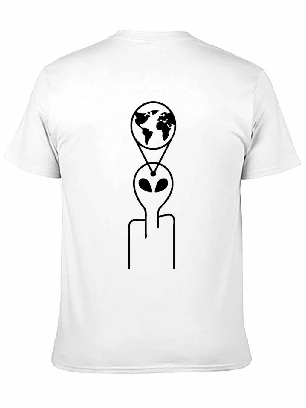 Alien Earth Graphic Tee - Black