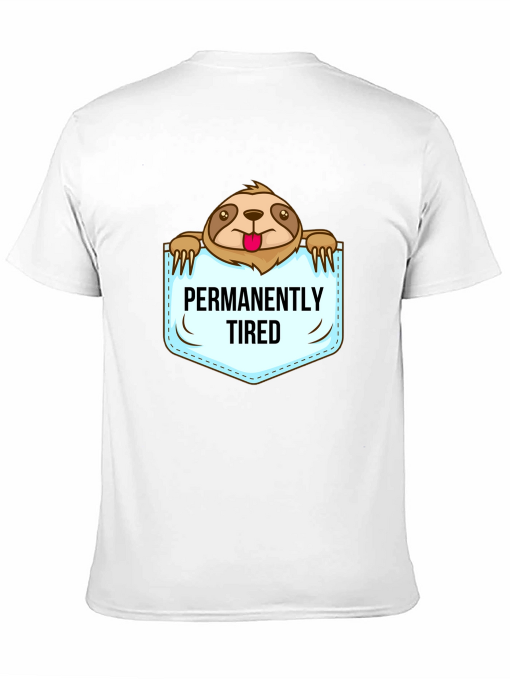 Permanently Tired Sloth Graphic T-Shirt