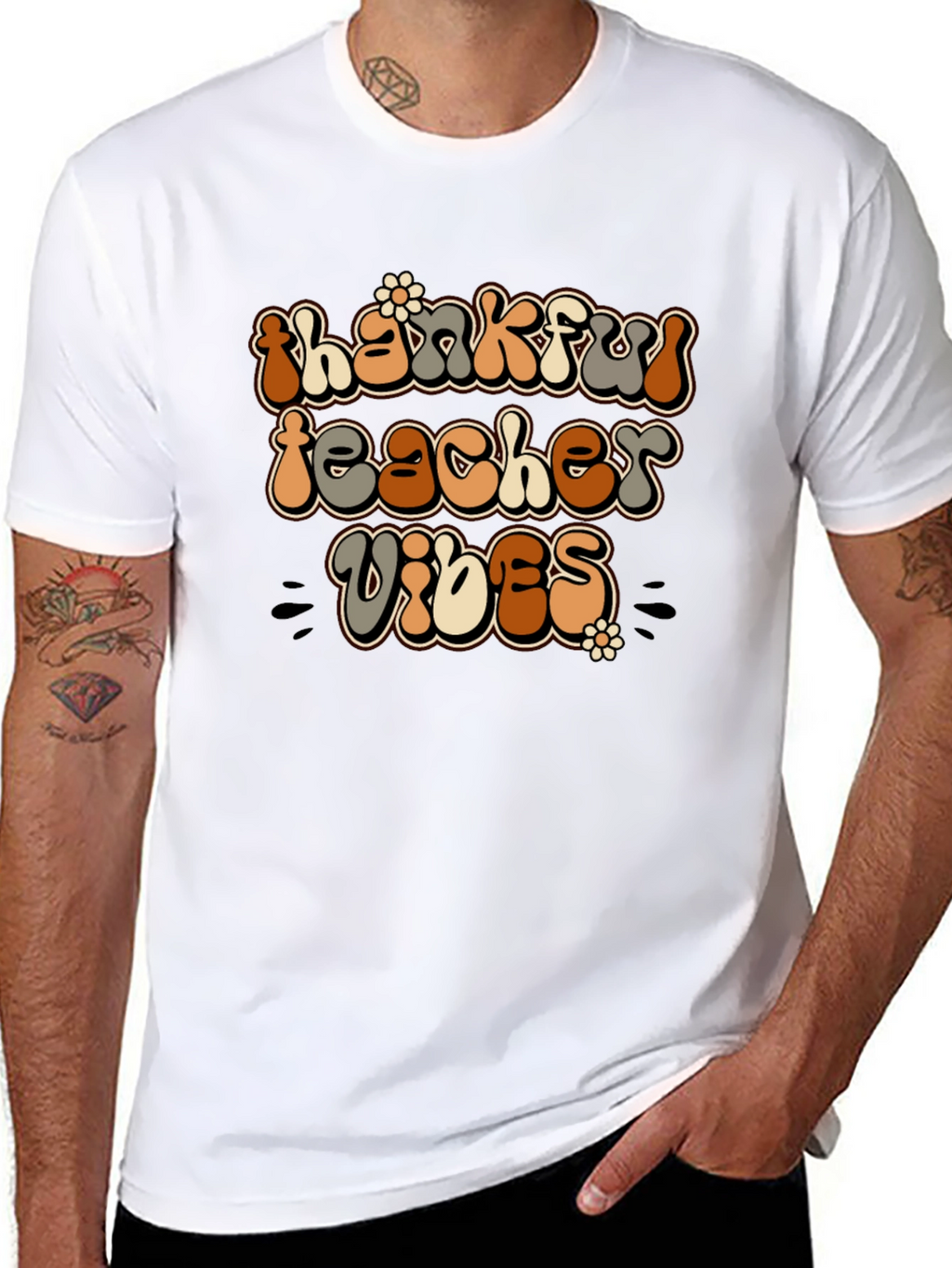 Thankful Teacher Vibes Graphic Tee