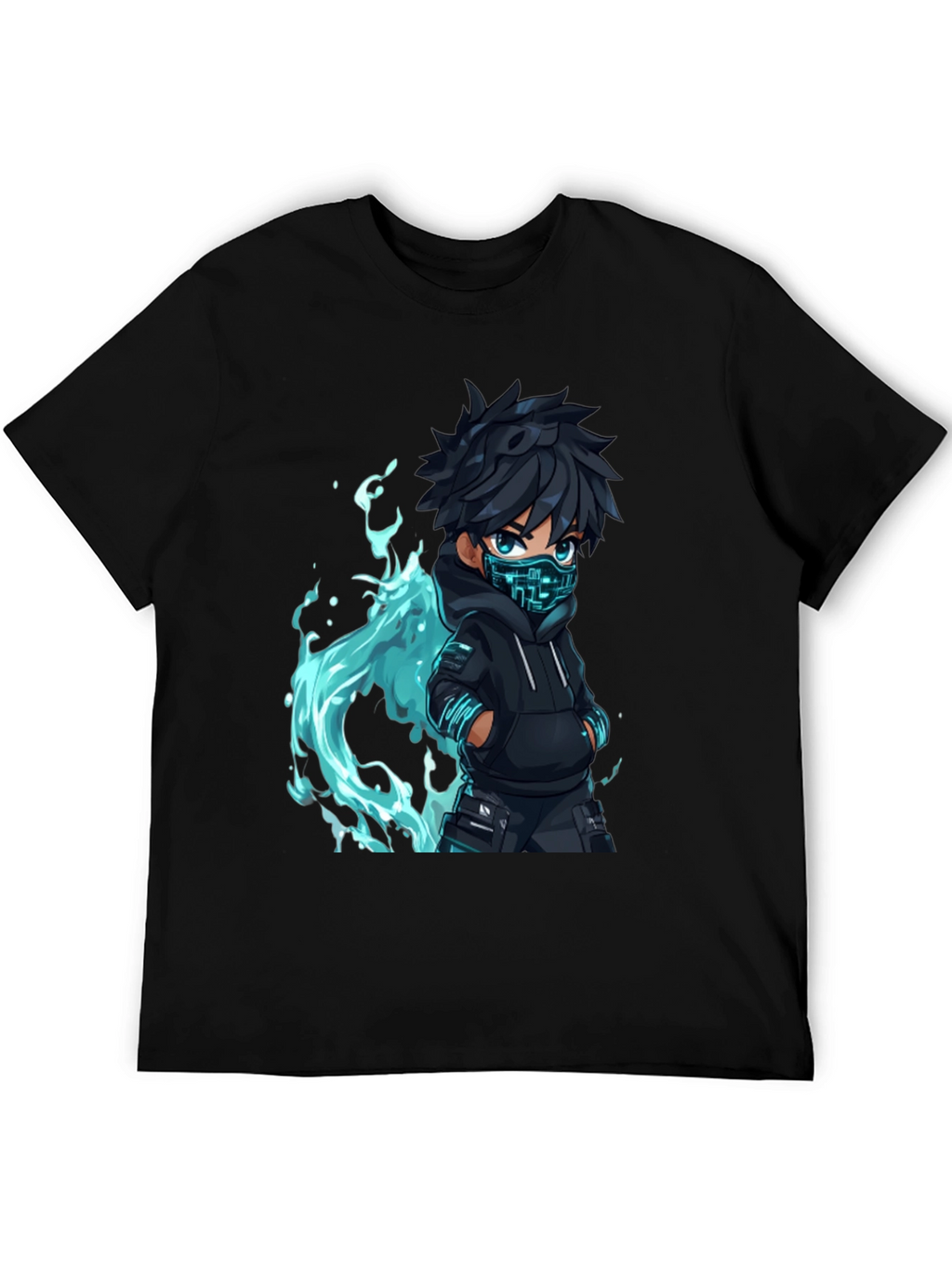 Cyberpunk Anime Graphic Tee - Trendy Urban Style