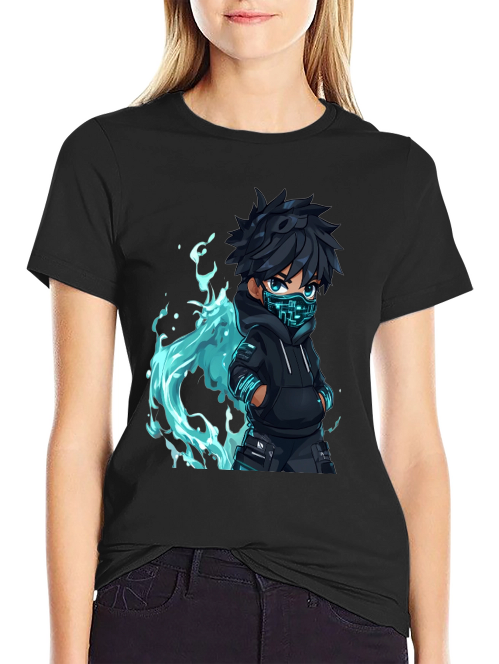Cyberpunk Anime Graphic Tee - Trendy Urban Style