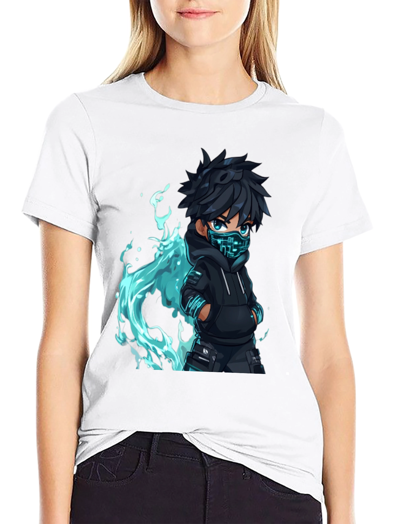 Cyberpunk Anime Graphic Tee - Trendy Urban Style
