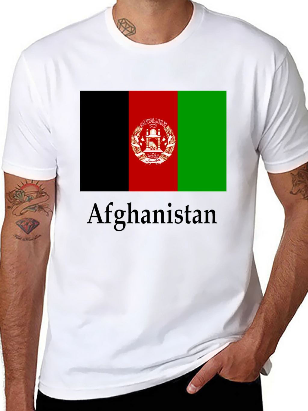 Afghanistan Flag T-Shirt Graphic Tee
