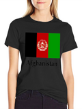 Afghanistan Flag T-Shirt Graphic Tee