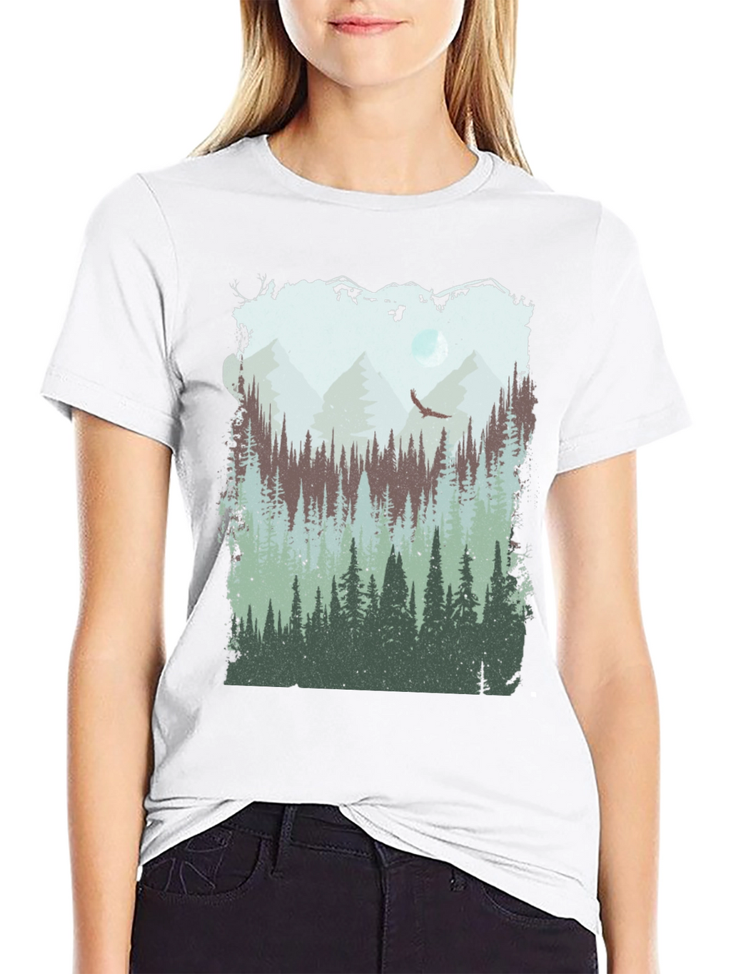 Nature Scene Graphic T-Shirt