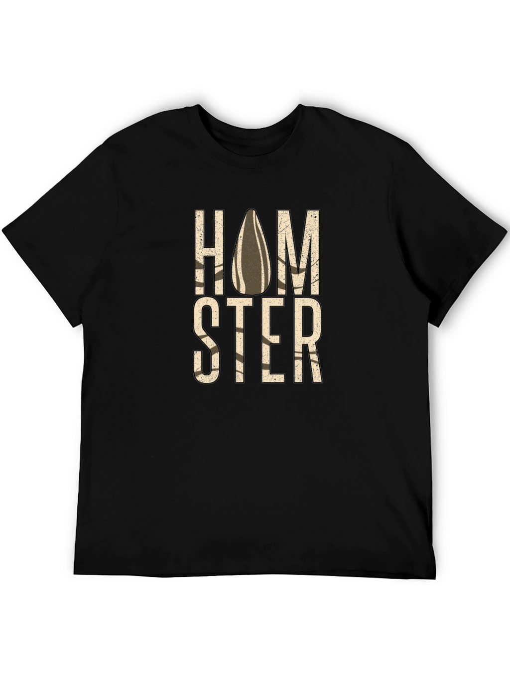 Homster Funny Graphic Tee - Black Cotton T-Shirt