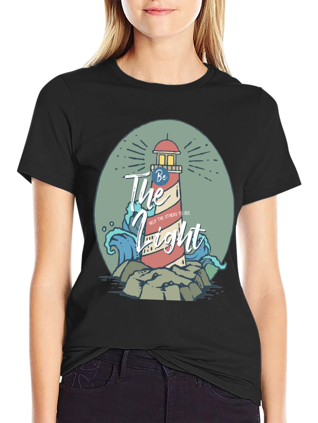 Be The Light Lighthouse Graphic Tee